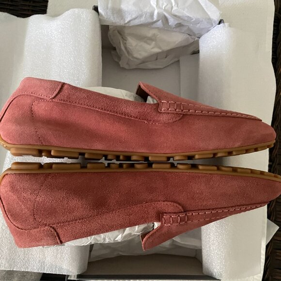 Aquatalia Qaitlin Loafers/Drivers NWB-7-Deep Rose Suede - Picture 2 of 9